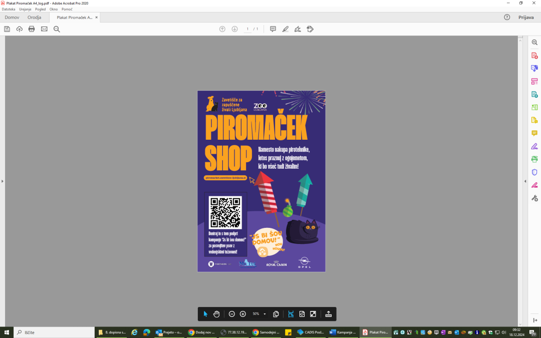Akcija Piromaček: Stopi v novo leto z dobrodelnostjo – spremeni življenje! Doniraj, ne petardiraj.
