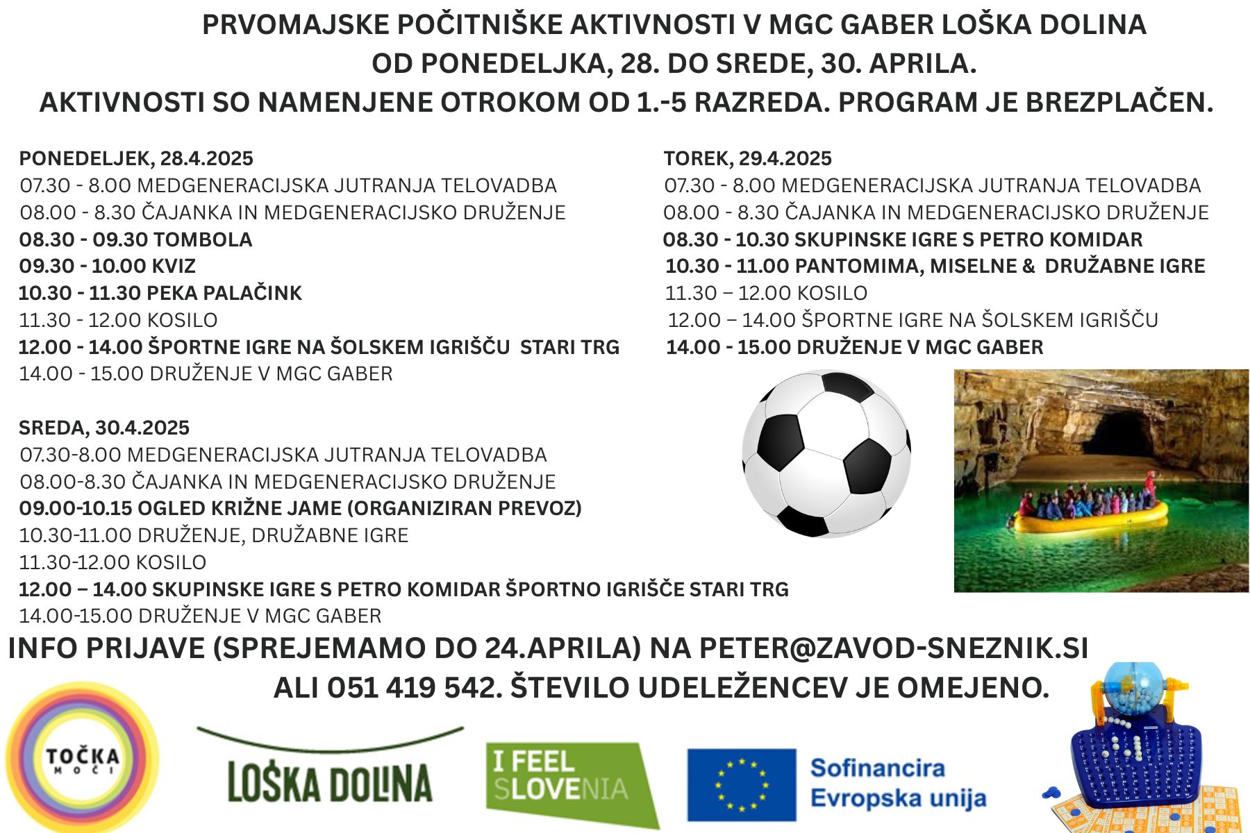 LETAK POČITNIŠKI PROGRAM MAJ