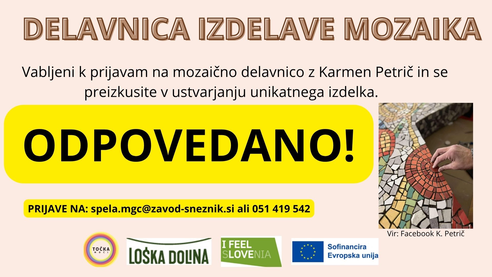Mozaiki odpovedano