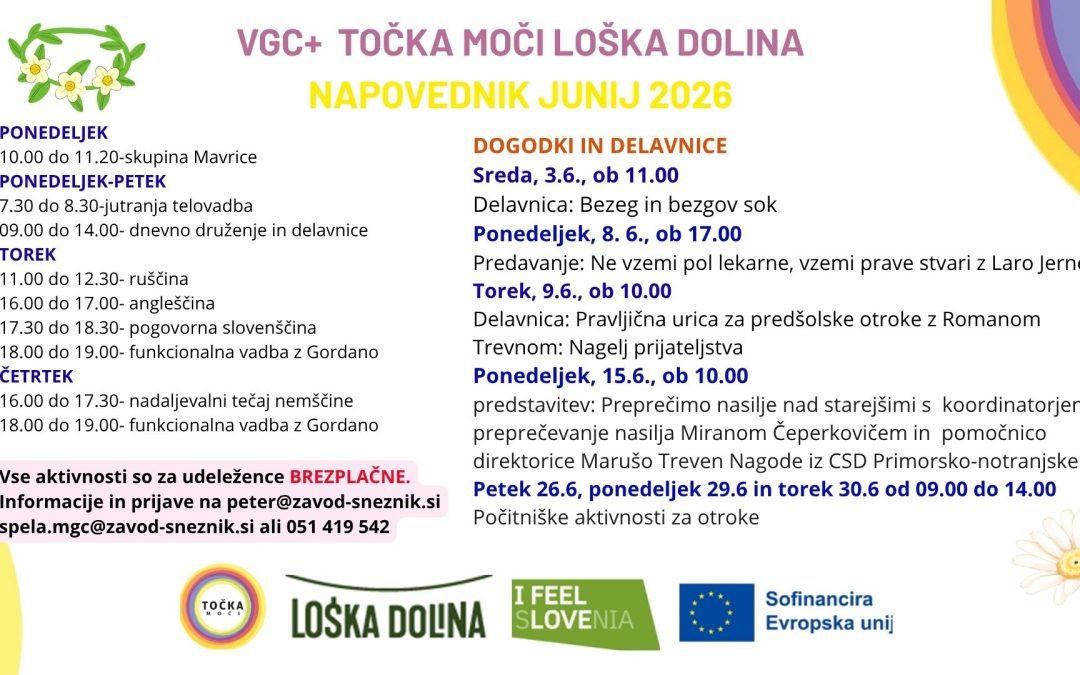 VGC+ točka moči Lo&scaron;ka dolina &ndash; napovednik za junij 2026