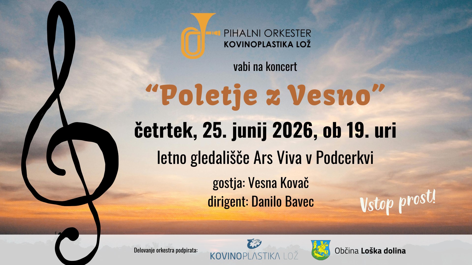 Koncert Poletje z Vesno Ars Viva info