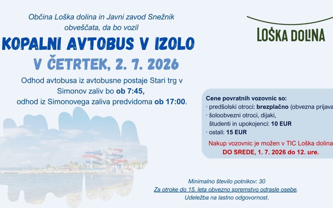 Kopalni avtobus v Izolo