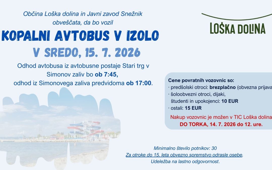 Kopalni avtobus v Izolo