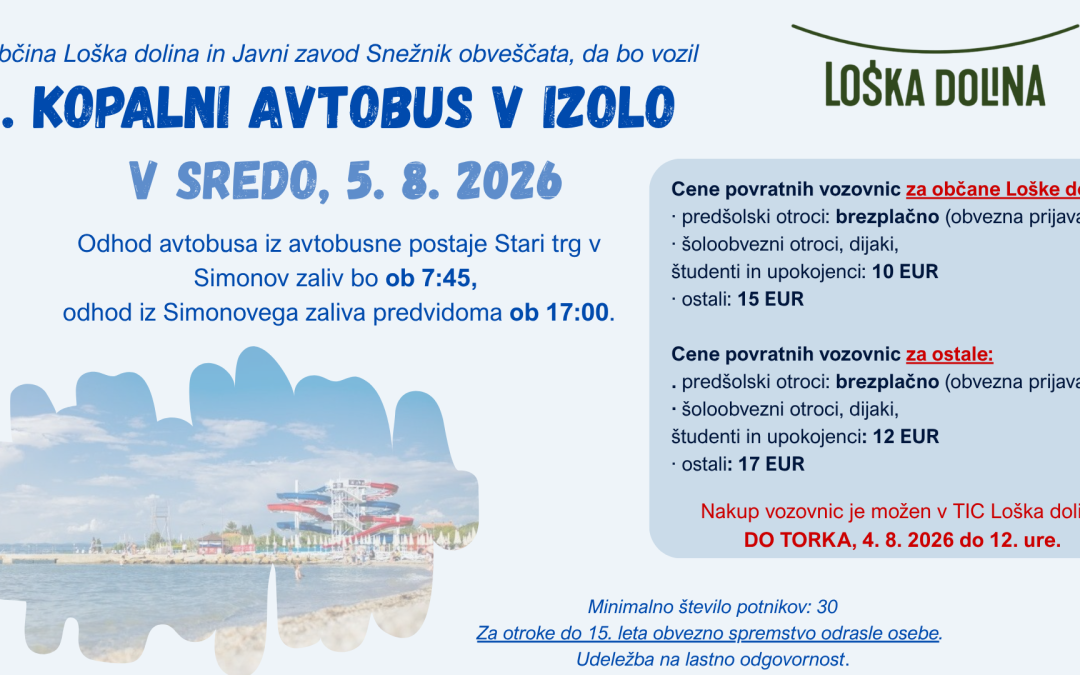 Kopalni avtobus v Izolo