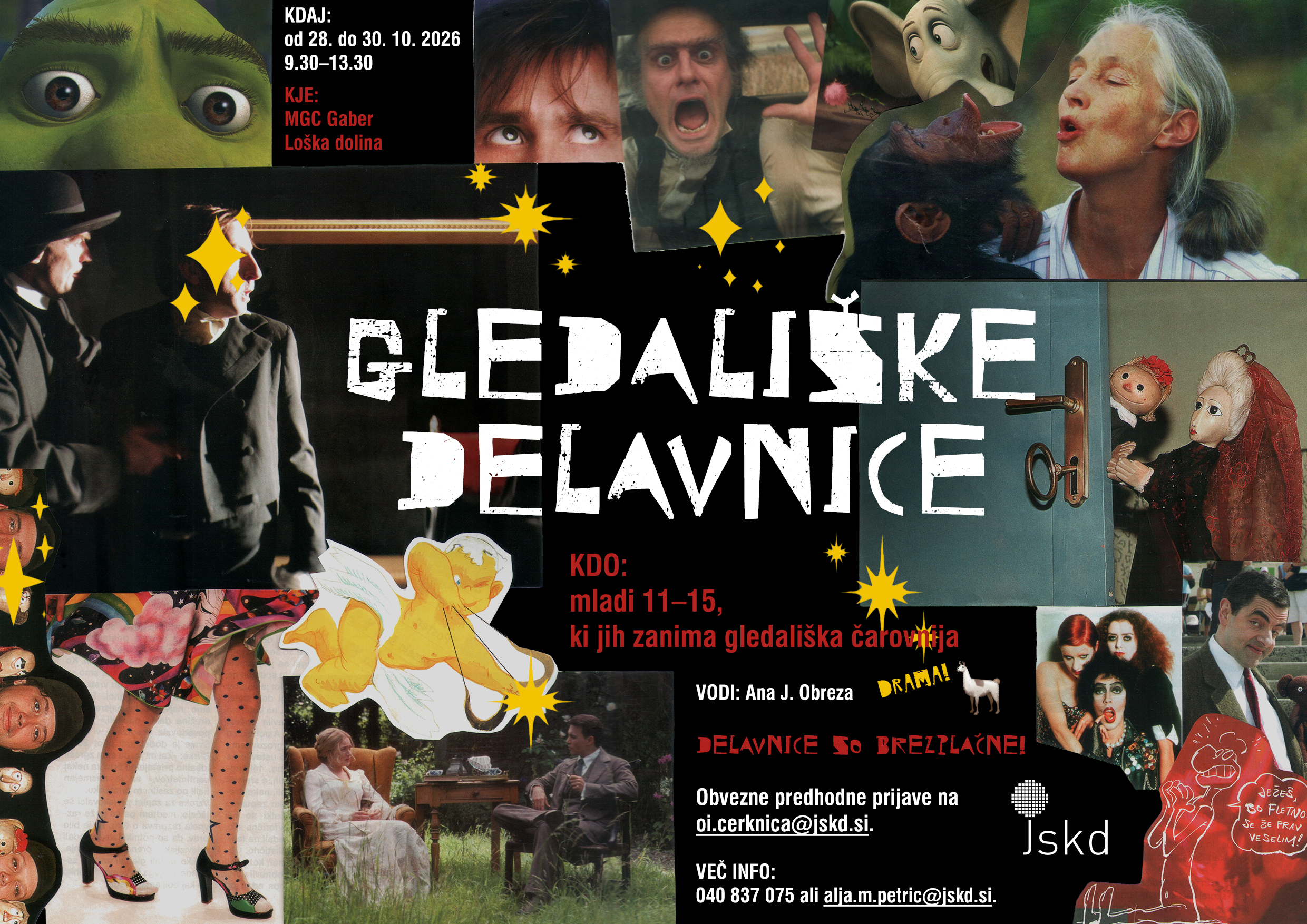 Gledaliske delavnice JSKD 2026 10 LETAK A5 Gledaliske delavnice JSKD 2026 10 LETAK A5
