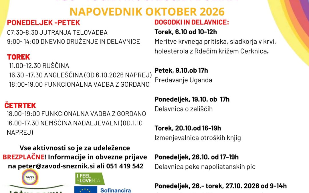 VGC+ Točka moči Lo&scaron;ka dolina &ndash; napovednik za oktober 2026