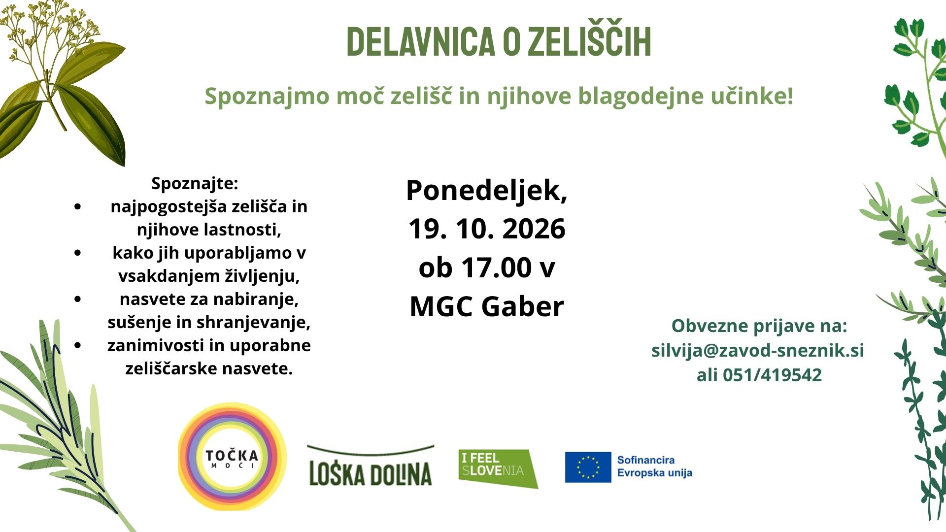 ZELIŠČARSKA DELAVNICA